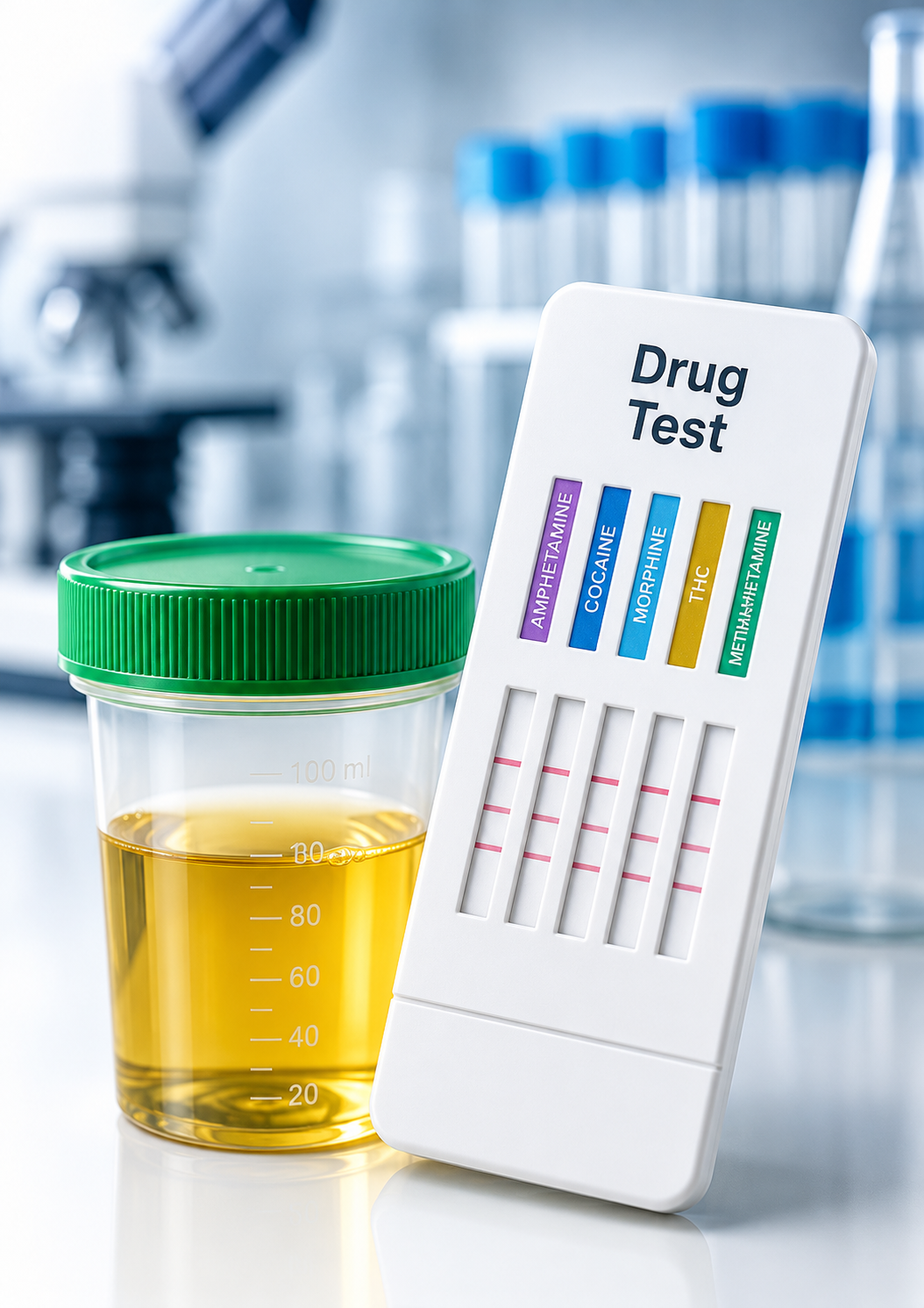 Urine drug screening test panel